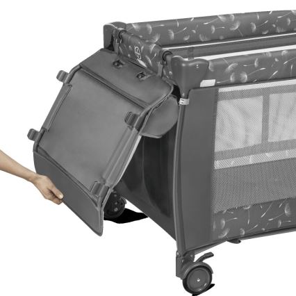 Lionelo - Utazó kiságy SVEN PLUS szürke