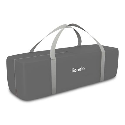 Lionelo - Utazóágy FLOWER, szürke, skandináv stílus