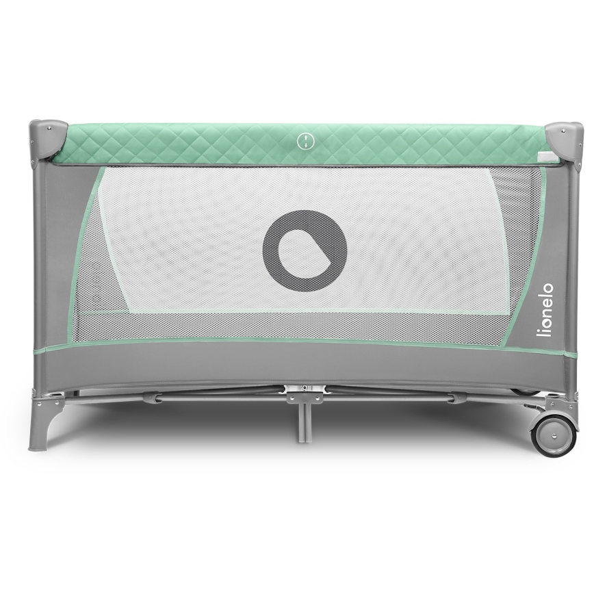 Lionelo - Utazóágy FLOWER türkiz