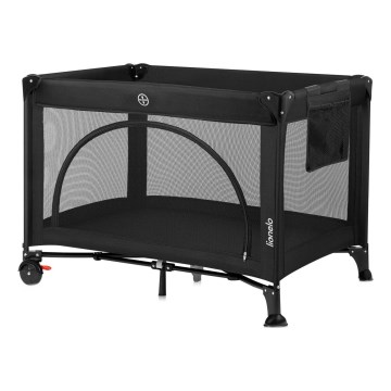 Lionelo - Utazóágy LAURA fekete karbon