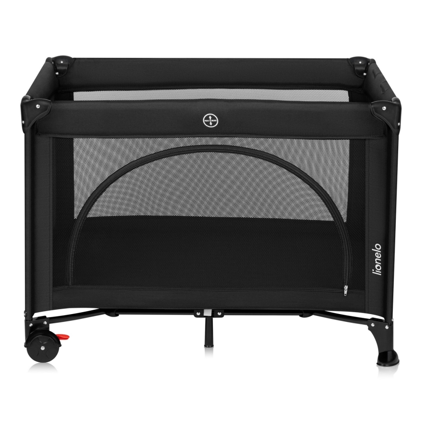 Lionelo - Utazóágy LAURA fekete karbon