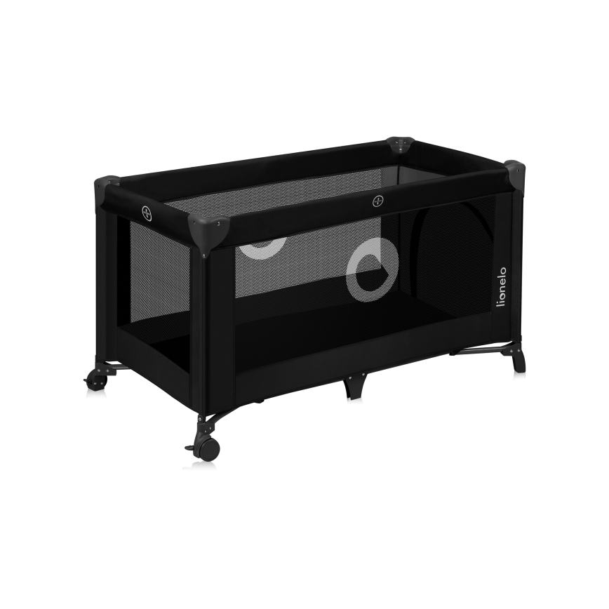 Lionelo - Utazóágy STEFI Black Carbon