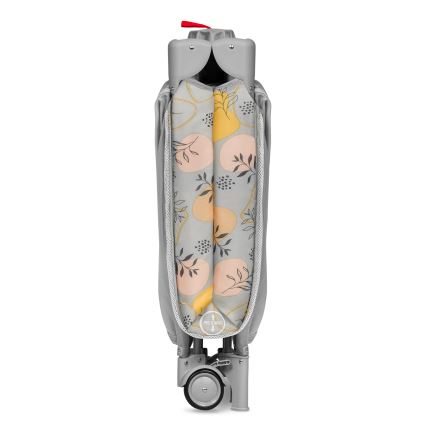 Lionelo - Utazóágy STEFI PLUS rózsaszín-sárga