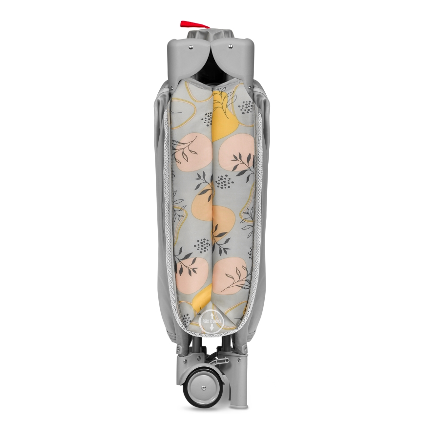 Lionelo - Utazóágy STEFI PLUS rózsaszín-sárga