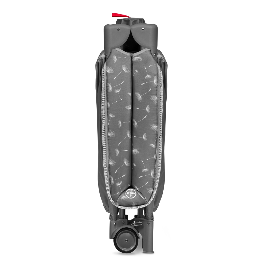 Lionelo - Utazóágy STEFI PLUS Szürke-fehér