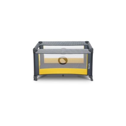 Lionelo - Utazóágy STEFI szürke/sárga