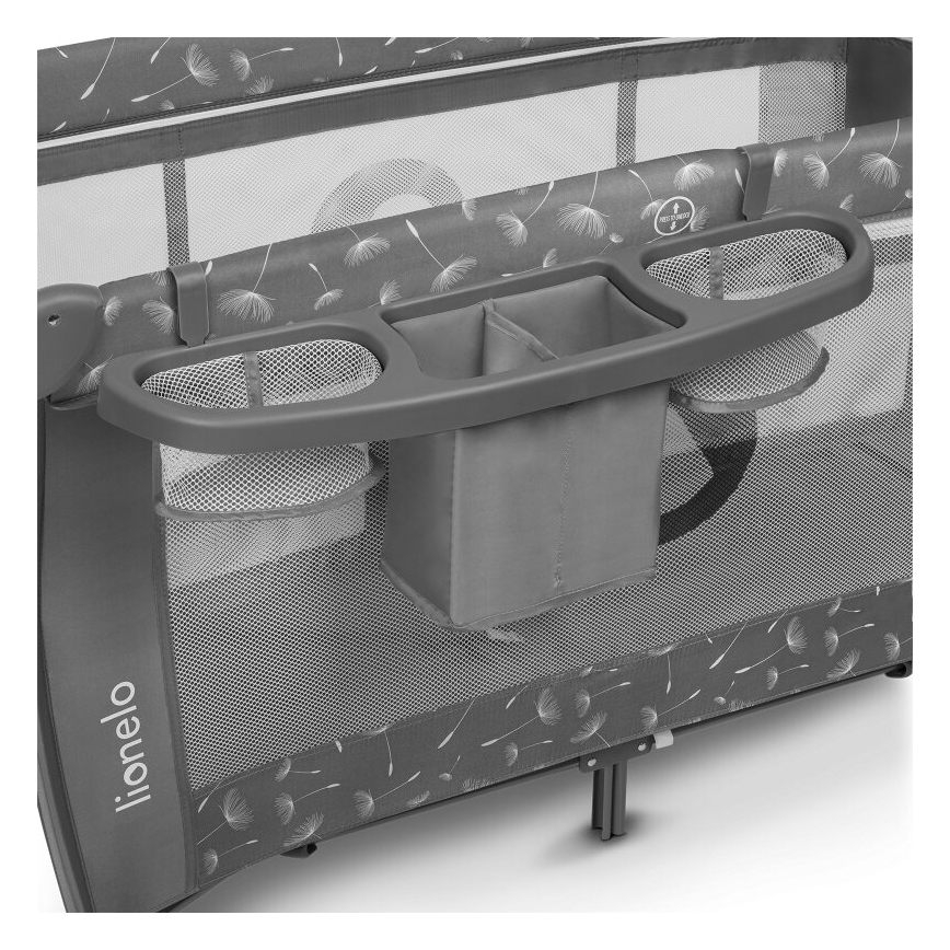 Lionelo - Utazóágy SVEN PLUS szürke