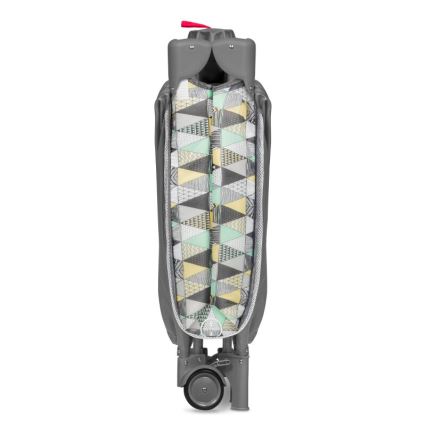 Lionelo - Utazóágy SVEN PLUS szürke/sárga