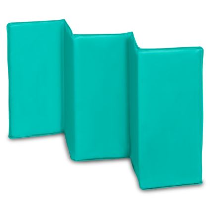 Lionelo - Utazóágy SVEN PLUS szürke/türkiz