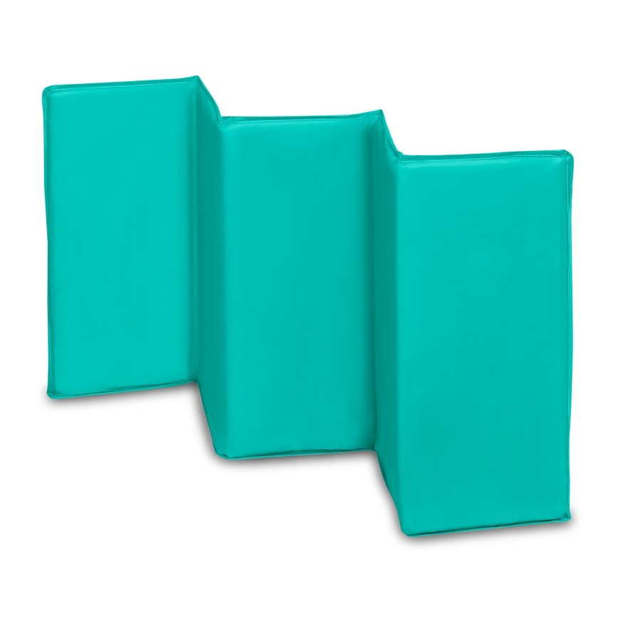 Lionelo - Utazóágy SVEN PLUS szürke/türkiz