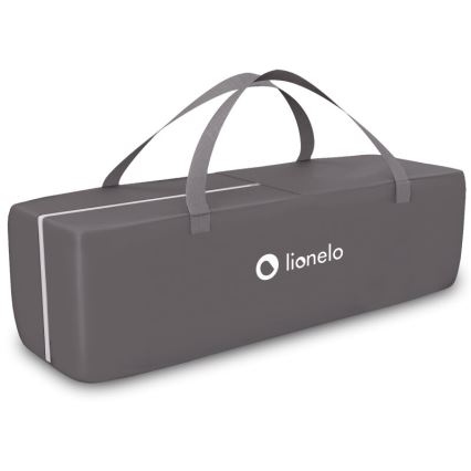 Lionelo - Utazóágy SVEN PLUS szürke/türkiz