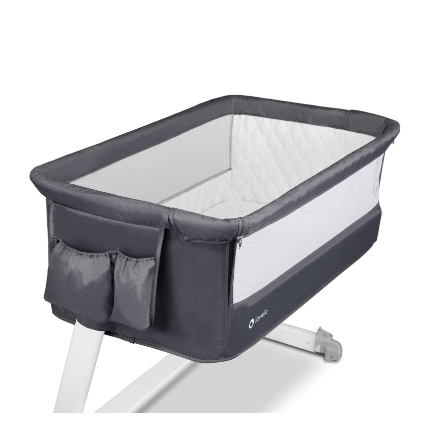 Lionelo - Utazóágy THEO Sötétszürke