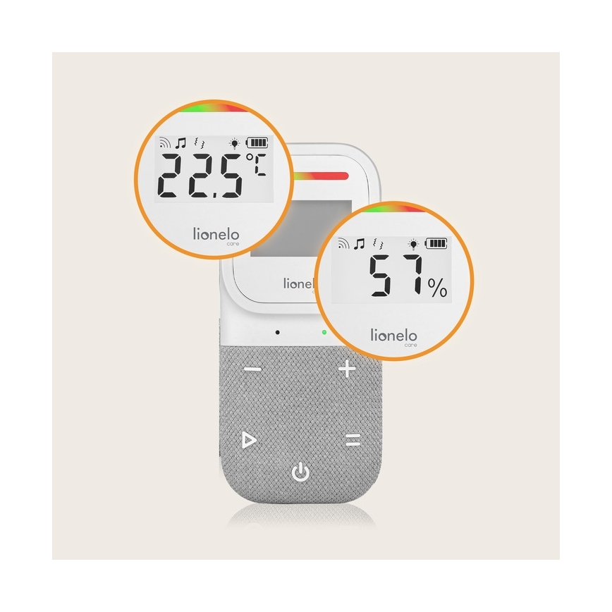 Lionelo - Vezeték nélküli, újratölthető audio bébiőr BABYLINE 2.3 5V