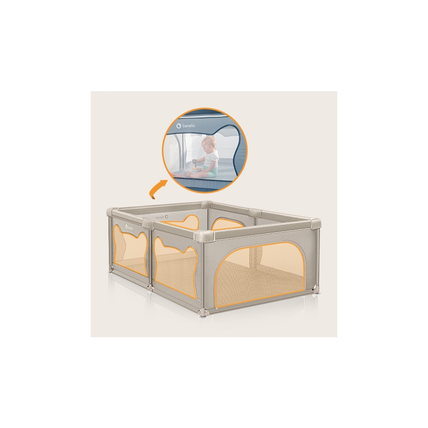 Lionelo - WILLOW játszókarám bézs