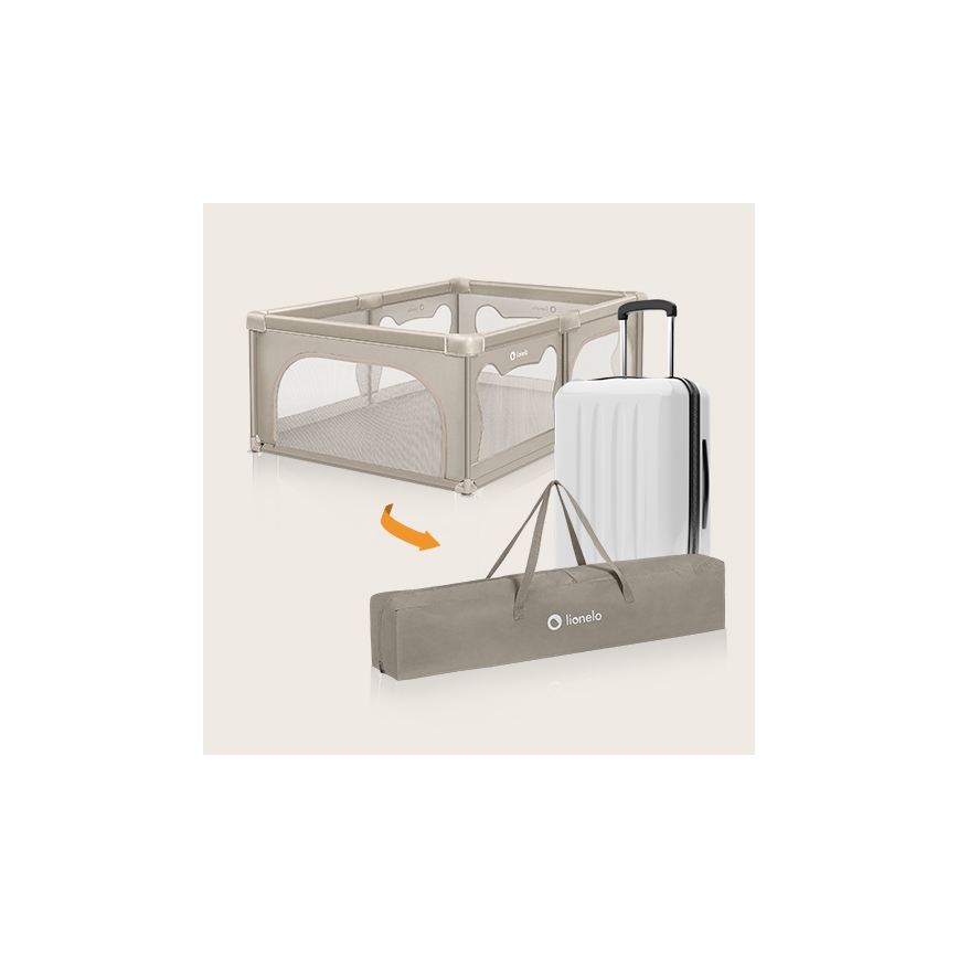 Lionelo - WILLOW játszókarám bézs