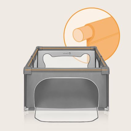 Lionelo - WILLOW szürke játszókarám