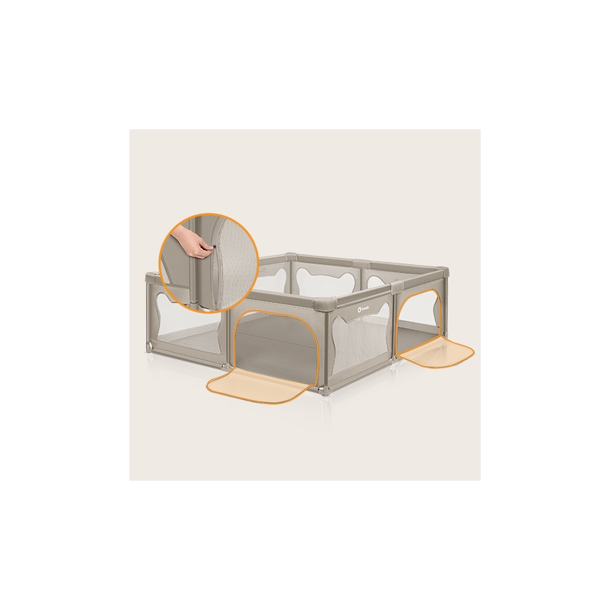 Lionelo - WILLOW XL bézs játszókeret