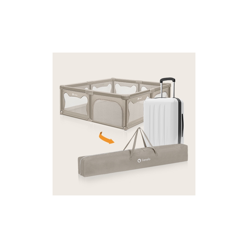 Lionelo - WILLOW XL bézs játszókeret