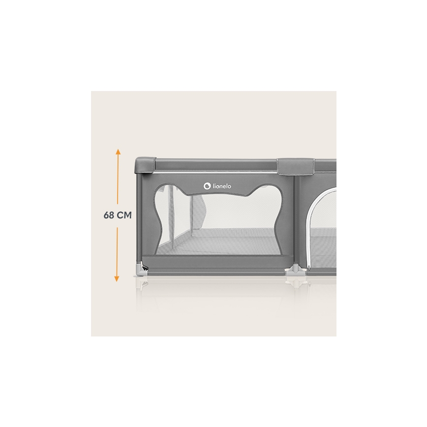 Lionelo - WILLOW XL játszókeret, szürke