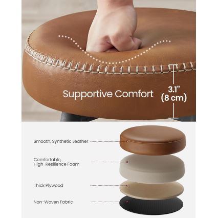 LIOR bárszék, barna/fekete