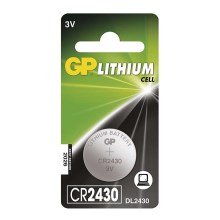 Lítium gombelem CR2430 GP LITHIUM 3V/300 mAh