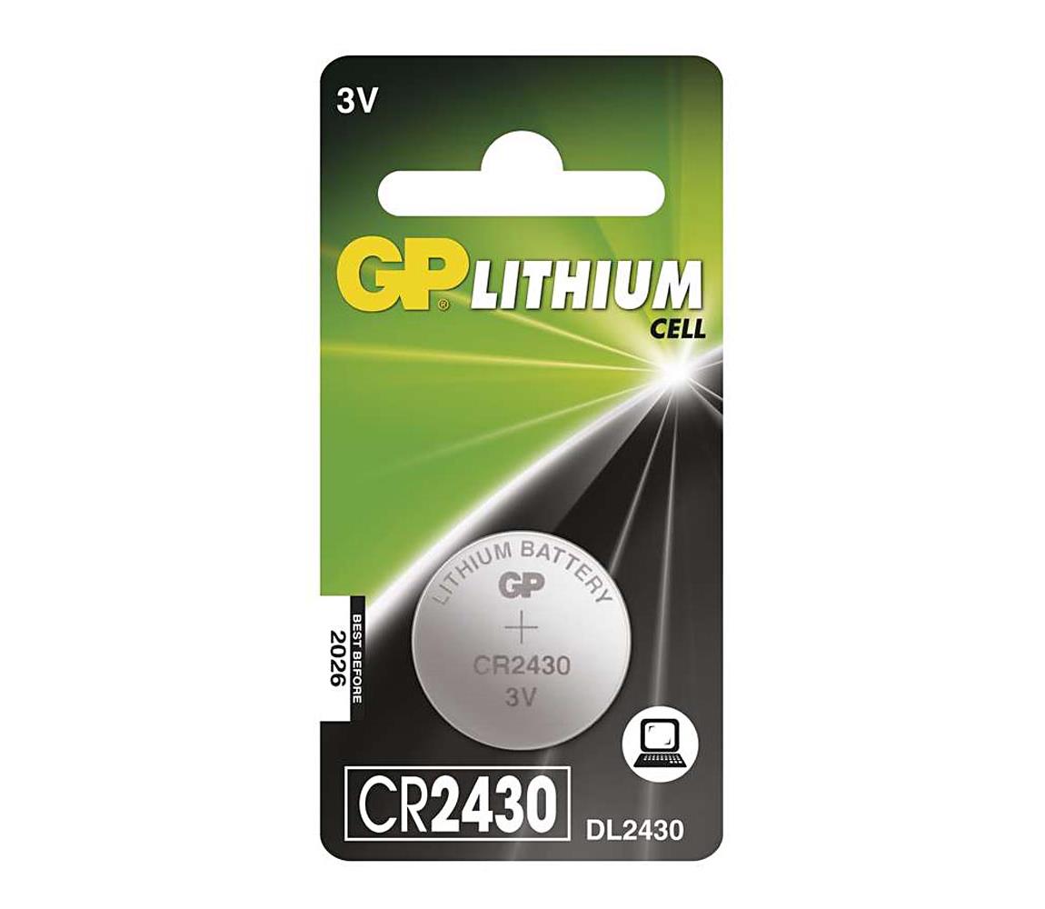 Lítium gombelem CR2430 GP LITHIUM 3V/300 mAh B15301