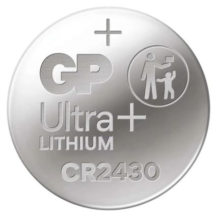 Lítium gombelem CR2430 GP LITHIUM 3V/300 mAh