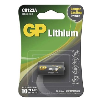 Lítiumos elem CR123A GP LITHIUM 3V/1400 mAh
