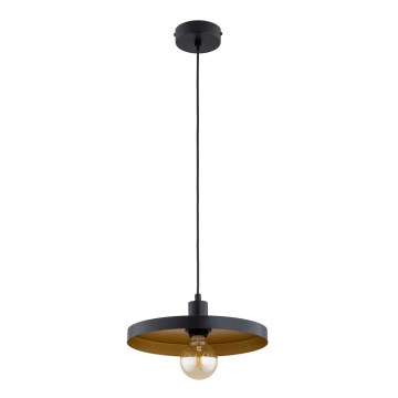 LITO kábeles függőlámpa 1xE27/15W/230V, fekete