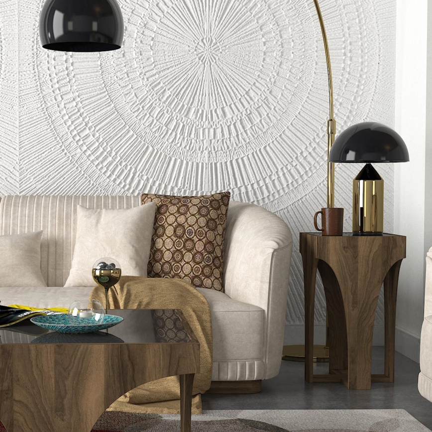 LITUS dohányzóasztal 58x37 cm barna