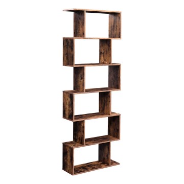 LIVARO barna könyvszekrény