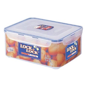 LOCK 5,5 l ételtároló doboz, kék/átlátszó