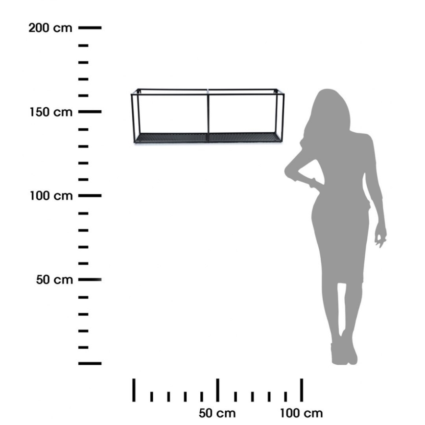 Fali polc LOFT 30x90 cm