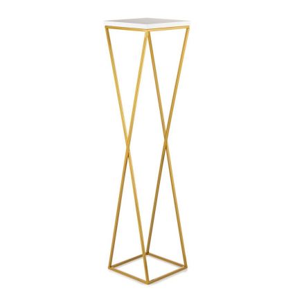 Virágállvány LOFT 100x24 cm arany/fehér