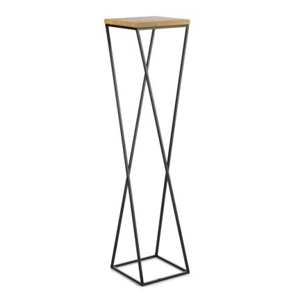 Virágállvány LOFT 100x24 cm fekete/barna