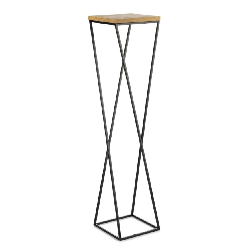 Virágállvány LOFT 100x24 cm fekete/barna