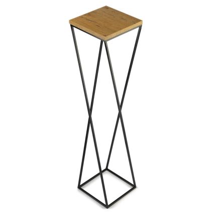 Virágállvány LOFT 100x24 cm fekete/barna