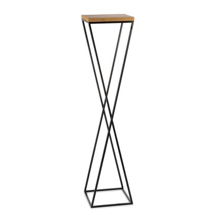 Virágállvány LOFT 100x24 cm fekete/barna