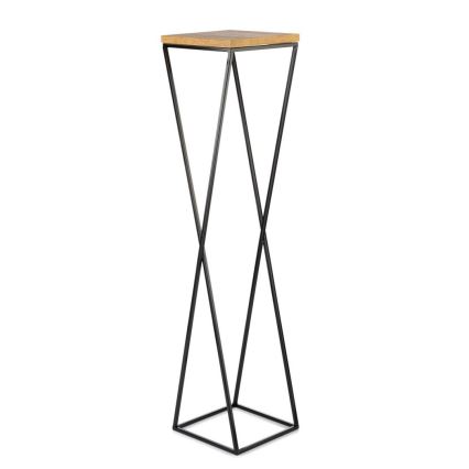 Virágállvány LOFT 100x24 cm fekete/barna