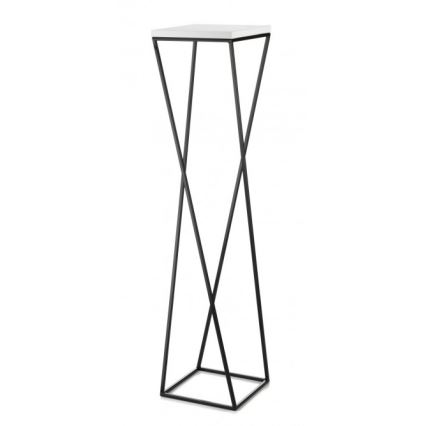 Virágállvány LOFT 100x24 cm fekete/fehér