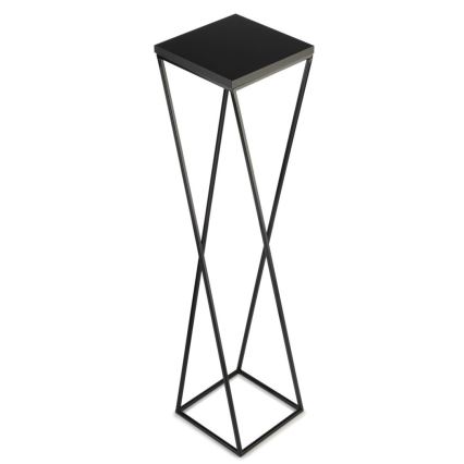 Virágállvány LOFT 100x24 cm fekete