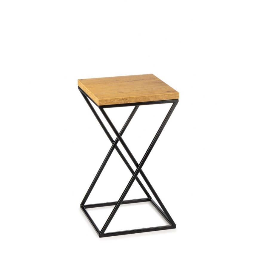 Virágállvány LOFT 40x24 cm fekete/barna