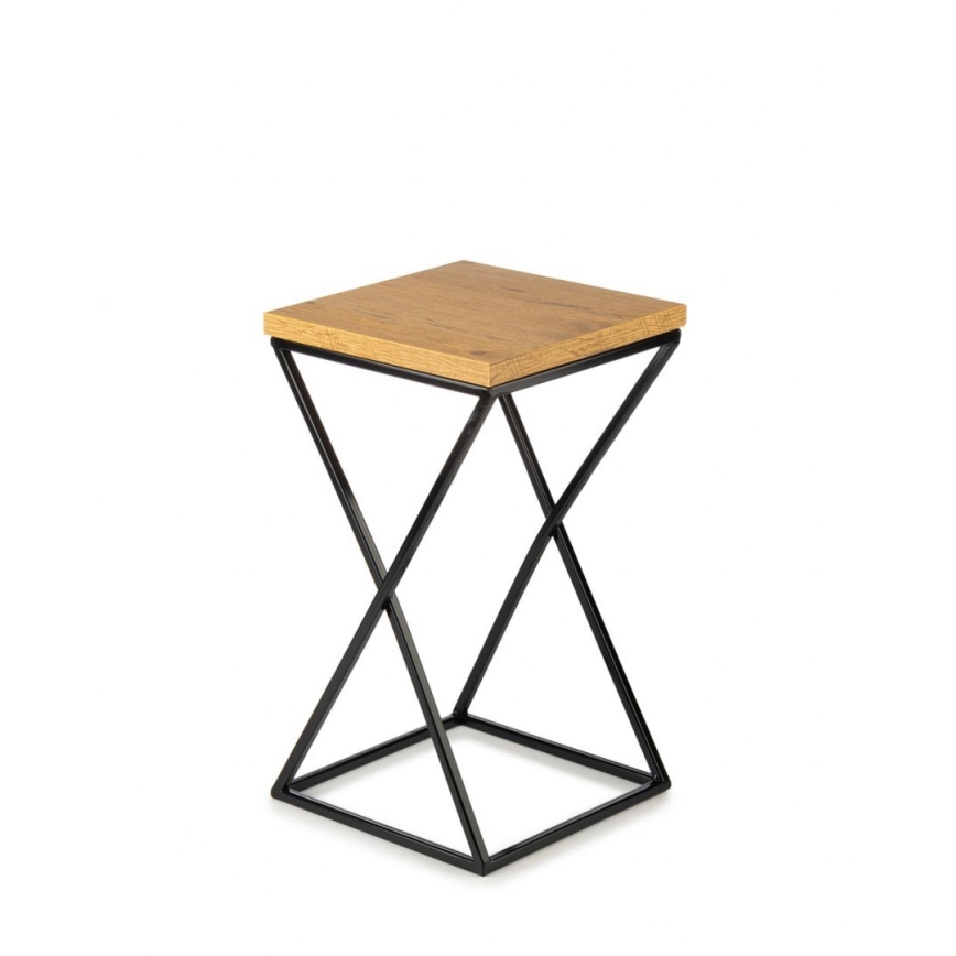 Virágállvány LOFT 40x24 cm fekete/barna