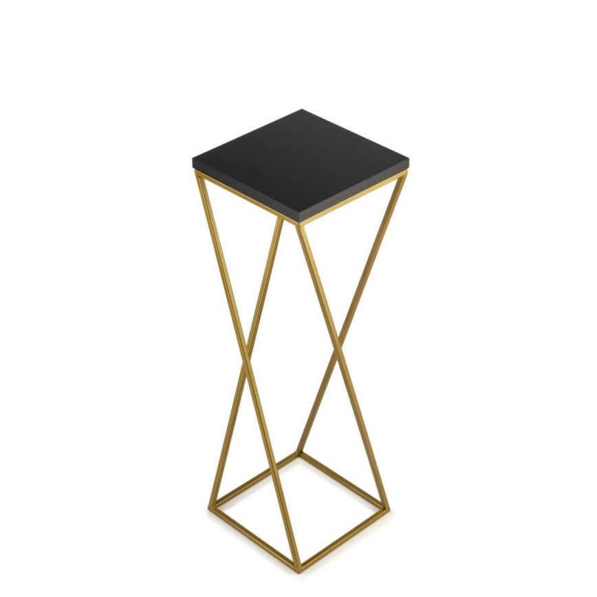 Virágállvány LOFT 70x24 cm arany/fekete