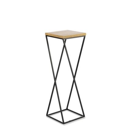 Virágállvány LOFT 70x24 cm fekete/barna