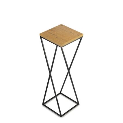 Virágállvány LOFT 70x24 cm fekete/barna