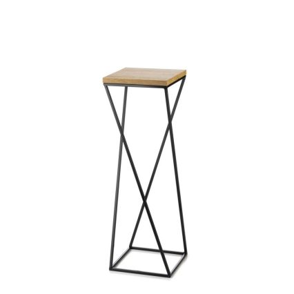 Virágállvány LOFT 70x24 cm fekete/barna