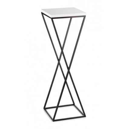 Virágállvány LOFT 70x24 cm fekete/fehér