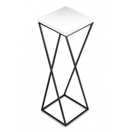 Virágállvány LOFT 70x24 cm fekete/fehér