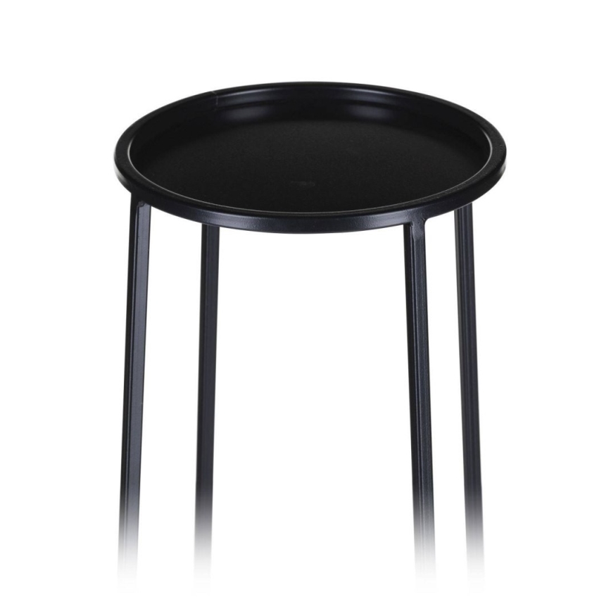 Virágállvány LOFT 70x24 cm fekete